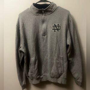 Colosseum Notre Dame Gray Quarter-Zip Pullover